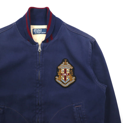 Polo by Ralph Lauren 90年代 スウィングトップ スポーツジャケット ブルゾン M ネイビー TALONジップ リブライン