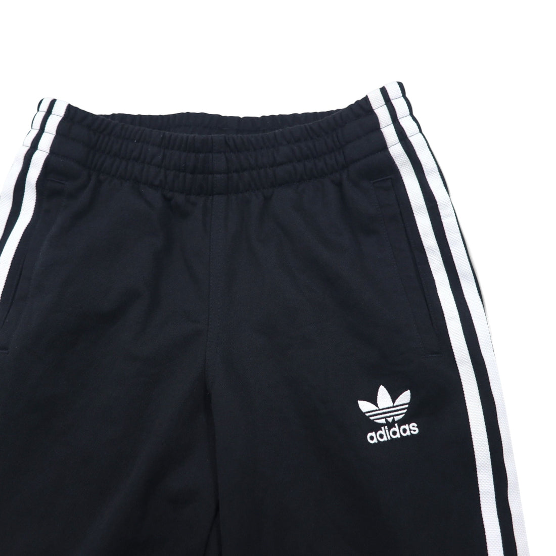 adidas originals Track pants Jersey M Black Side 3 Stripes Snap Trefoil logo Embroidery Big Boy's Snap Black Track Pants CV8312