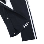 adidas originals Track pants Jersey M Black Side 3 Stripes Snap Trefoil logo Embroidery Big Boy's Snap Black Track Pants CV8312