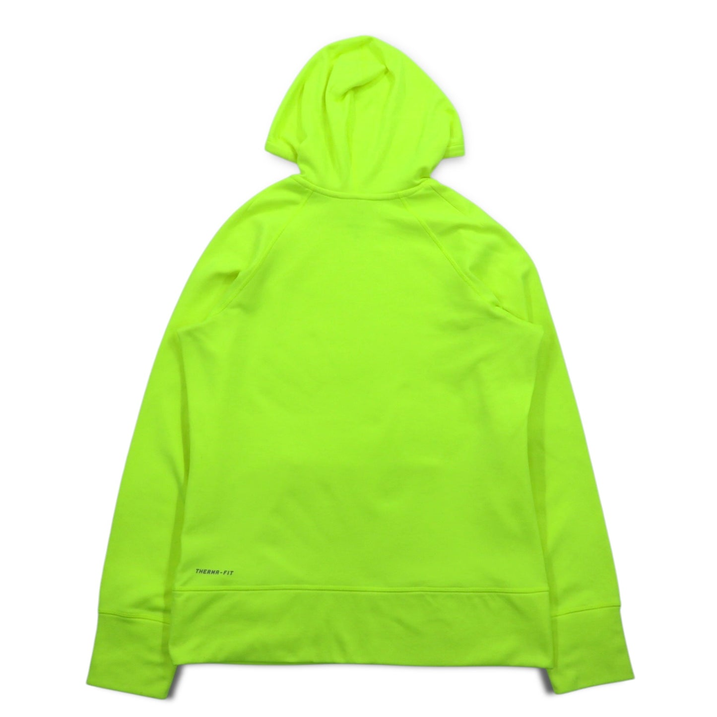 NIKE プルオーバー THERMA-FIT サーマフィット パーカー L イエロー サムホール フロントポケット 548804-703