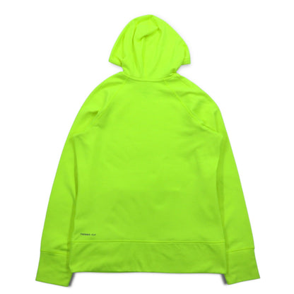 NIKE プルオーバー THERMA-FIT サーマフィット パーカー L イエロー サムホール フロントポケット 548804-703