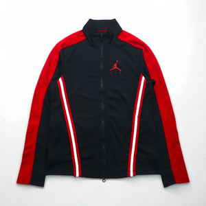 JORDAN BRAND ( NIKE ) ダブルジップ トラックジャケット ジャージ S ブラック レッド ジャンプマン