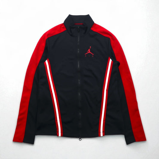 JORDAN BRAND ( NIKE ) ダブルジップ トラックジャケット ジャージ S ブラック レッド ジャンプマン