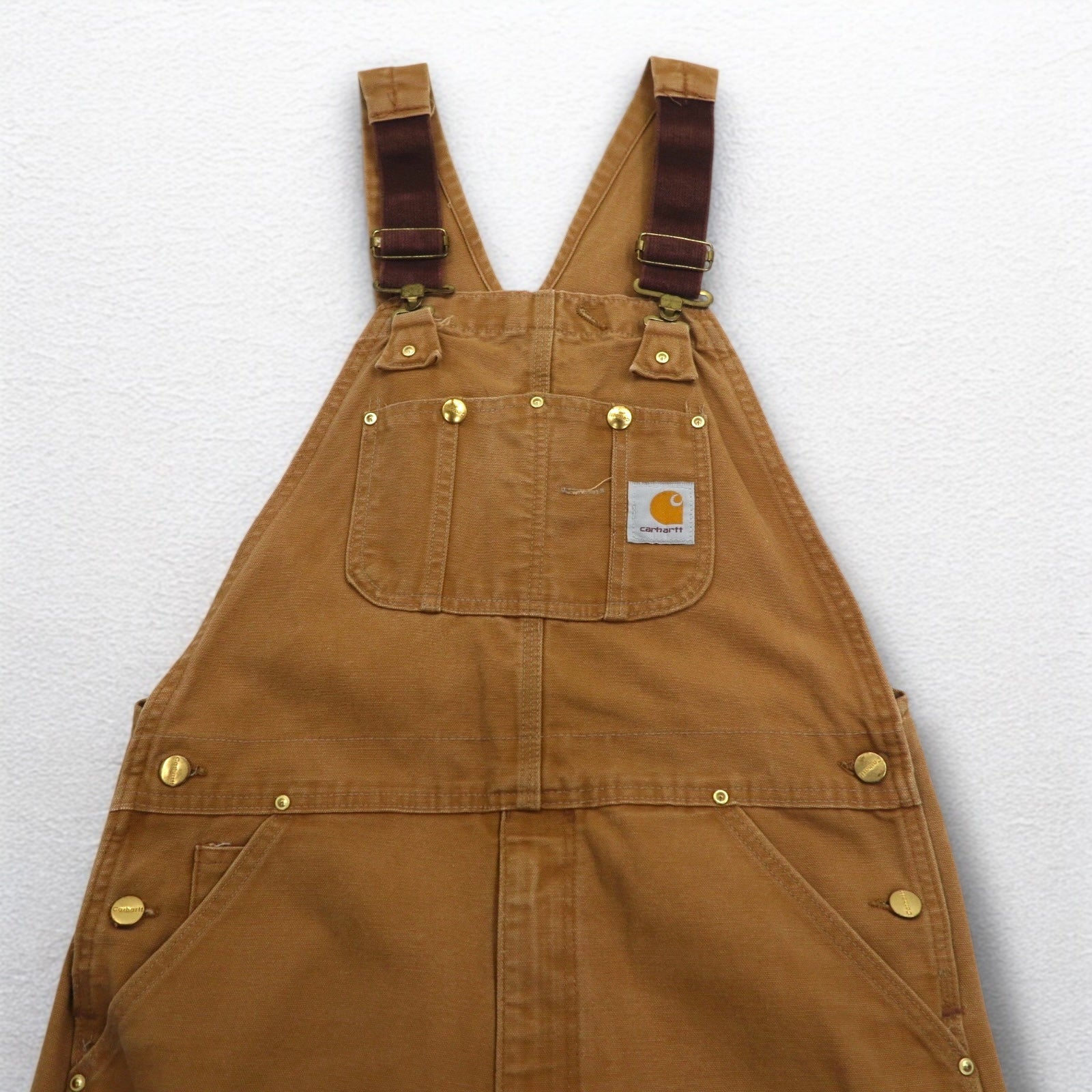 Carhartt Double Knee Duck Overalls XL Camel Brown Cotton – 日本然
