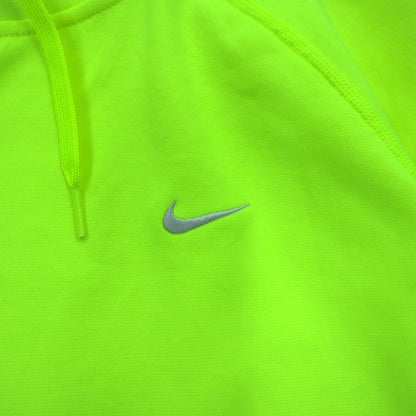 NIKE プルオーバー THERMA-FIT サーマフィット パーカー L イエロー サムホール フロントポケット 548804-703