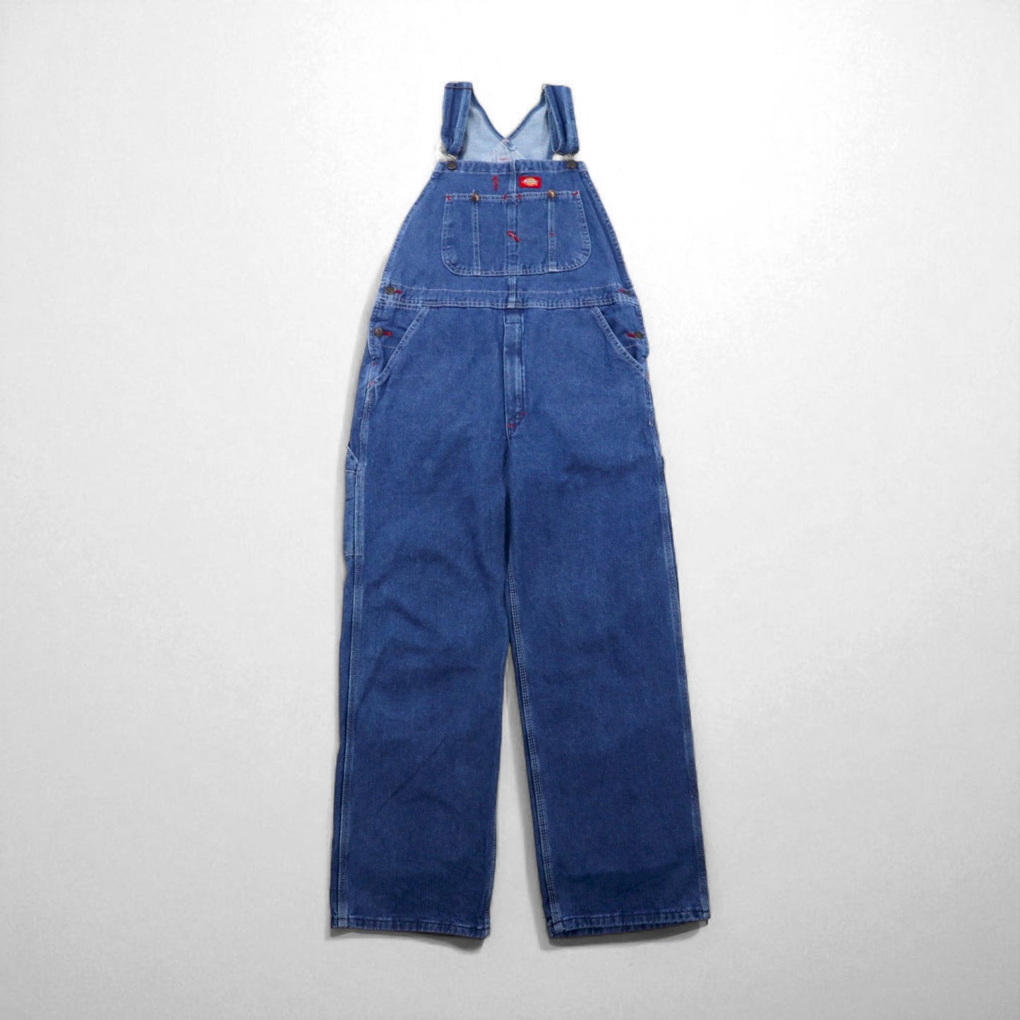 Dickies デニム オーバーオール ビブオーバーオール M インディゴ ブルー INDIGO BIB OVERALL STONEWASH 8396SNB メキシコ製 未使用品