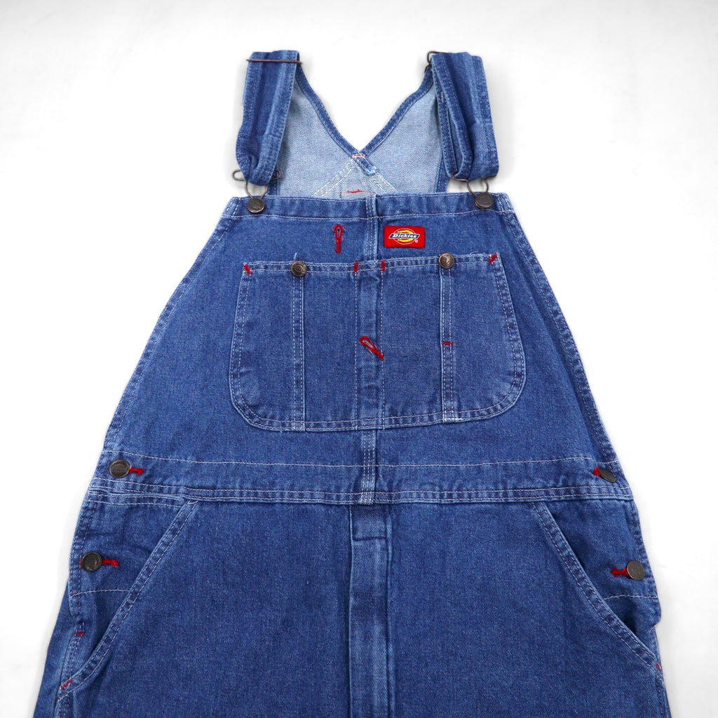 Dickies Denim Bib Overalls, Size M, Indigo Blue, Stonewash, 8396SNB, Made in Mexico, Unused
