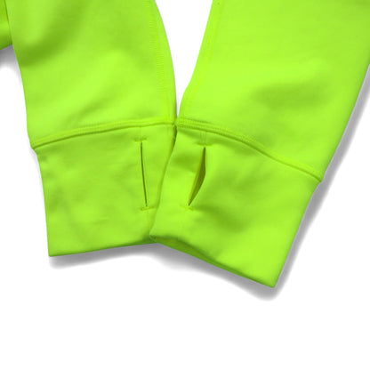 NIKE プルオーバー THERMA-FIT サーマフィット パーカー L イエロー サムホール フロントポケット 548804-703