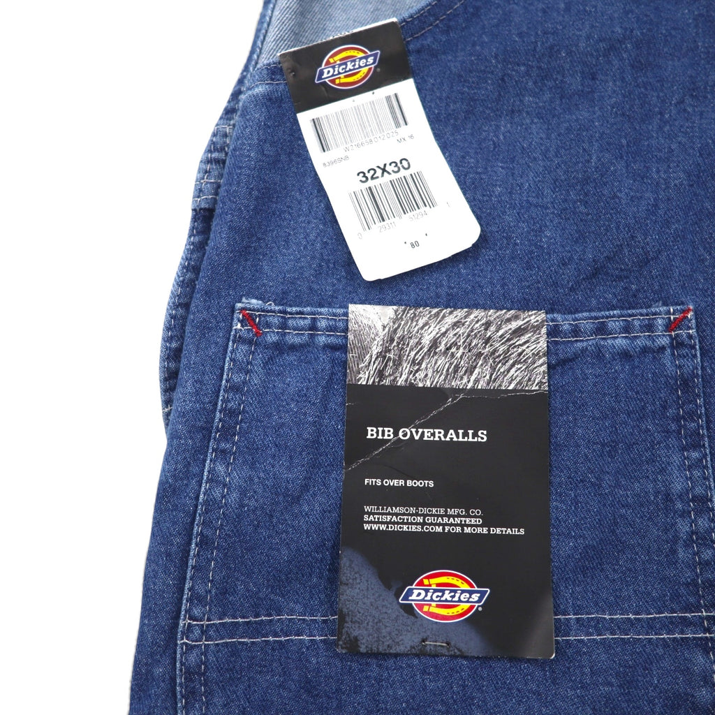 Dickies Denim Bib Overalls, Size M, Indigo Blue, Stonewash, 8396SNB, Made in Mexico, Unused