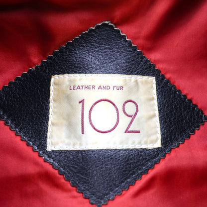 LEATHER AND FUR 102 コンバーチブル 2WAY ダブル ライダース レザージャケット ベスト M 牛革 アーム着脱可