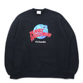 PLANET HOLLYWOOD 90s USA Made Logo Embroidered Sweatshirt L Black Cotton Orlando
