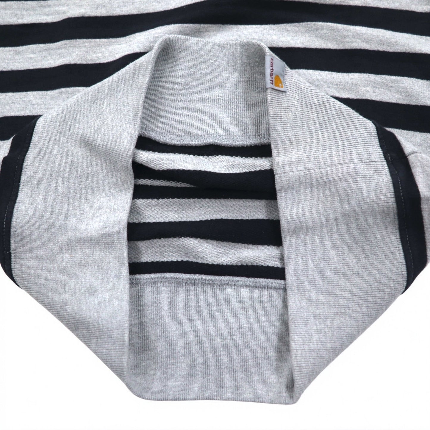 carhartt クルーネック スウェット S グレー ボーダー コットン トルコ製