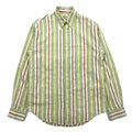 POLO JEANS CO. RALPH LAUREN 90s Multi-stripe shirt L Green Cotton