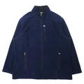 日本然リトテ-古着オンライン-Eddie Bauer カナダ製 フルジップ フリースジャケット XL ネイビー ポリエステル ワンポイントロゴ刺繍-Eddie Bauer Canada MADE FLEECE Jacket XL Navy Polyester One Point Logo Embroidery