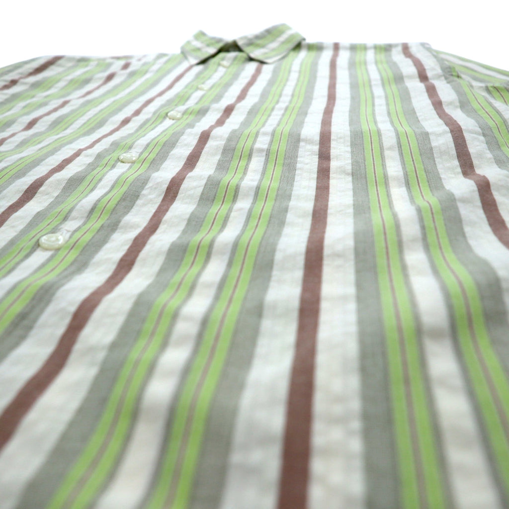 POLO JEANS CO. RALPH LAUREN 90s Multi-stripe shirt L Green Cotton