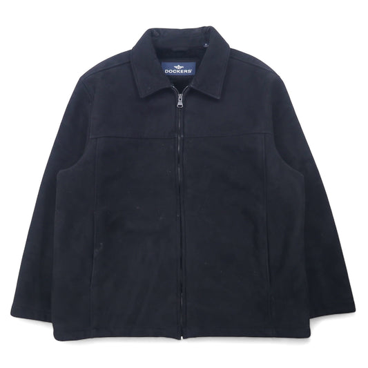 DOCKERS 90年代 フェイク ムートンジャケット XL ブラック ポリエステル