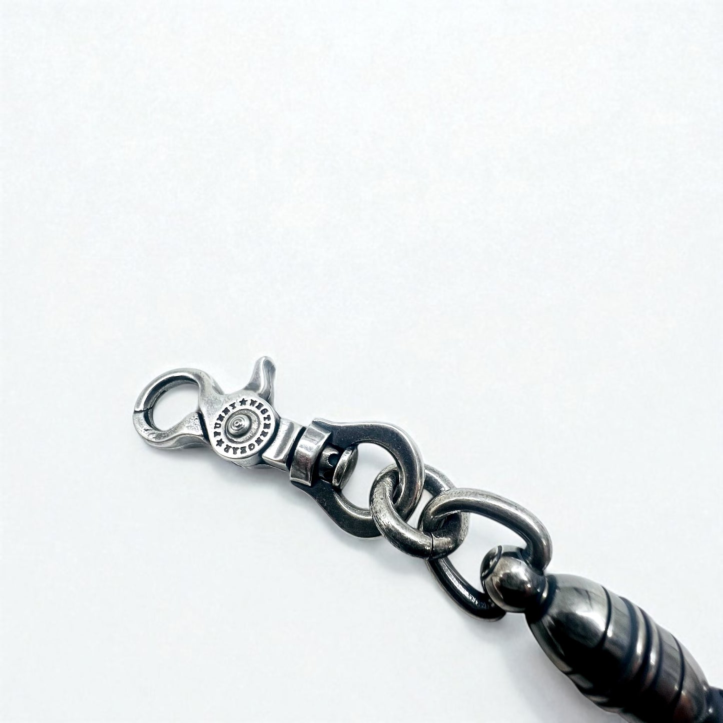 FUNNY ウォレットチェーン キーリング シルバー メタル SUS304