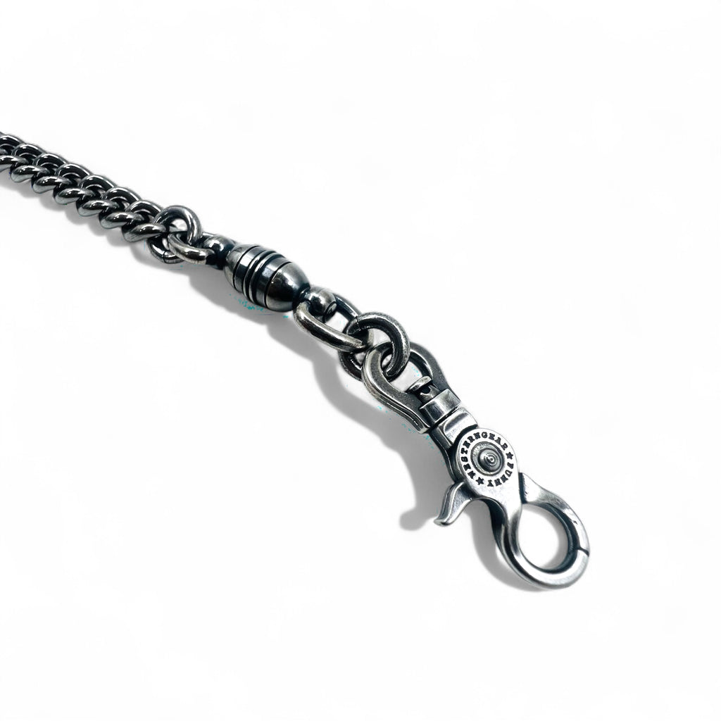 FUNNY Wallet Chain Key Ring Silver Metal SUS304