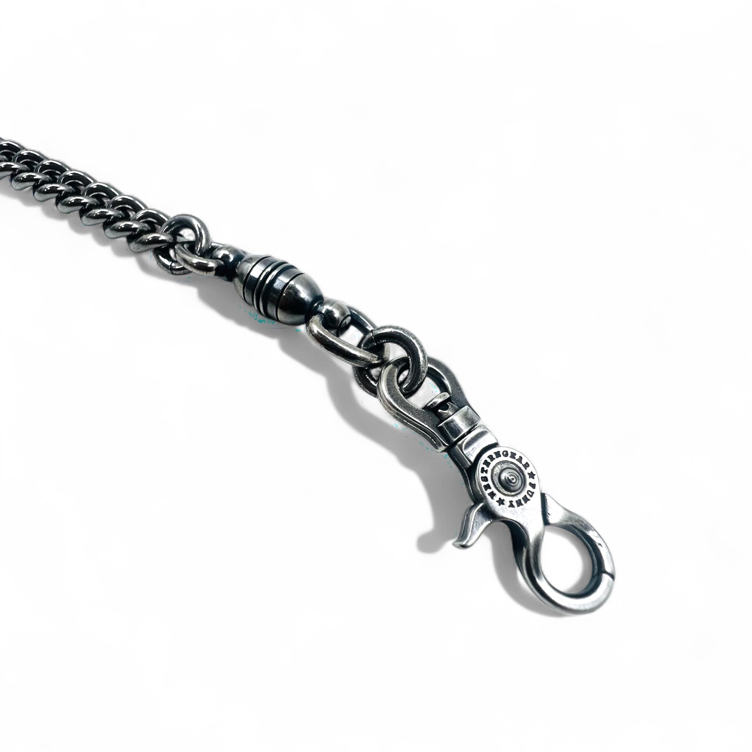 FUNNY Wallet Chain Key Ring Silver Metal SUS304