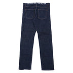stussy tapered rigid denim pants size 34 blue cotton zipper fly made in japan