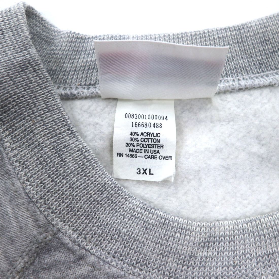 Made in USA 90s BASSETT-WALKER College Print Sweatshirt 3XL Grey OHIO STATE