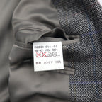 BURBERRY 100% Cashmere 2B Tweed Jacket, Size S, Gray Check, Made in Japan