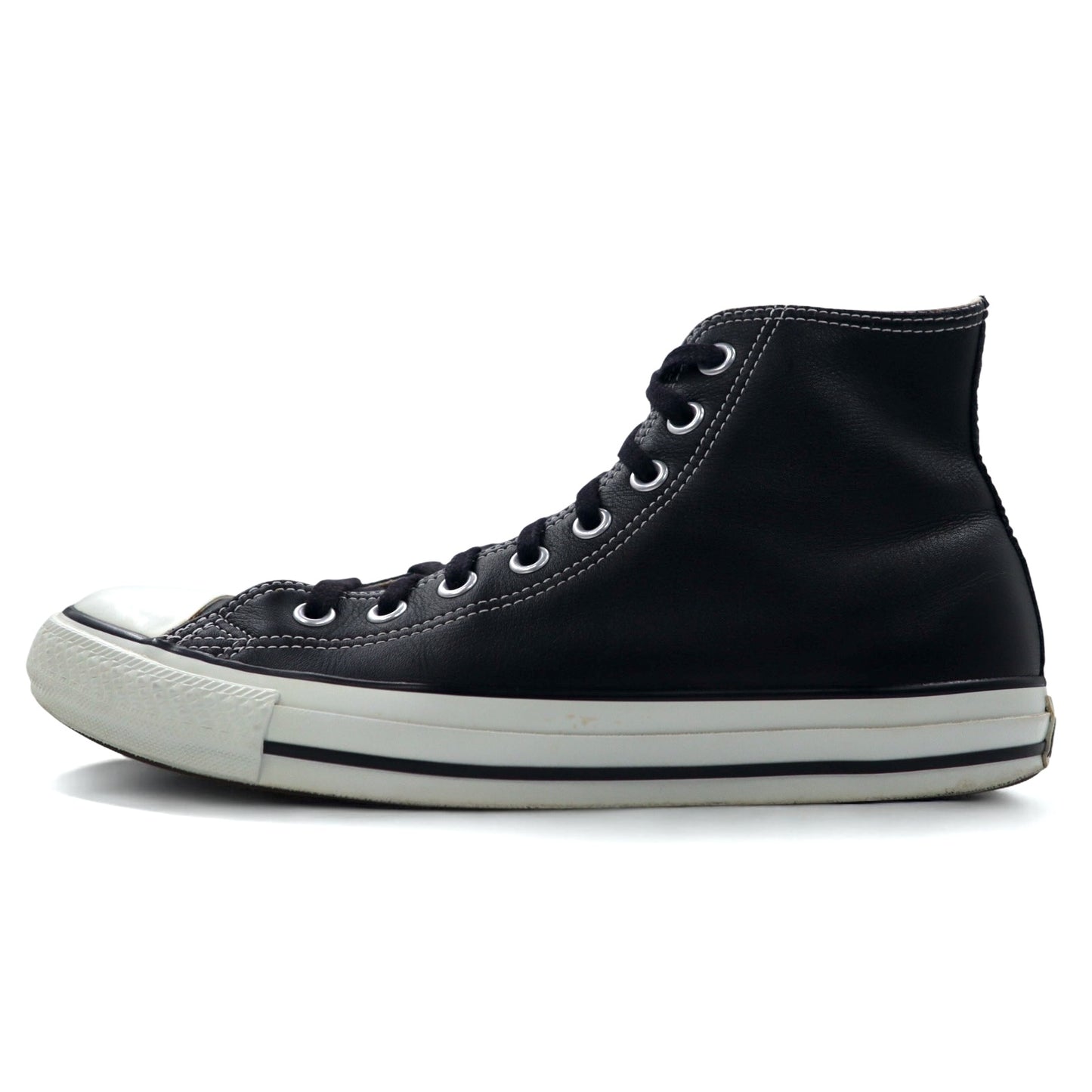 CONVERSE レザー オールスターハイ LEATHER ALL STAR HI スニーカー 27.5cm ブラック 1B908