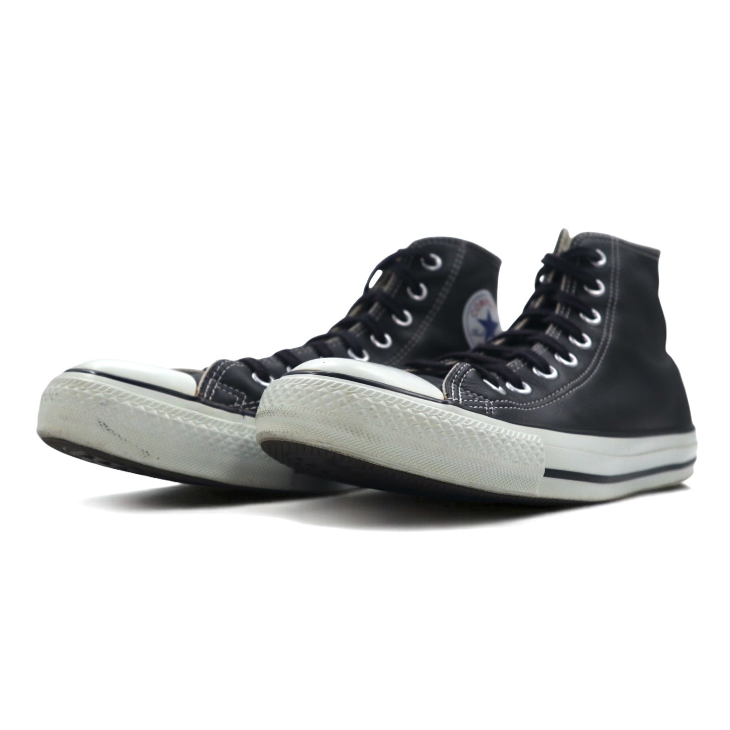 CONVERSE レザー オールスターハイ LEATHER ALL STAR HI スニーカー 27.5cm ブラック 1B908