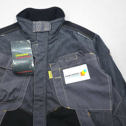 Molinel Expert Eurowork France Utility Jacket M Grey Cordura Denim Unused