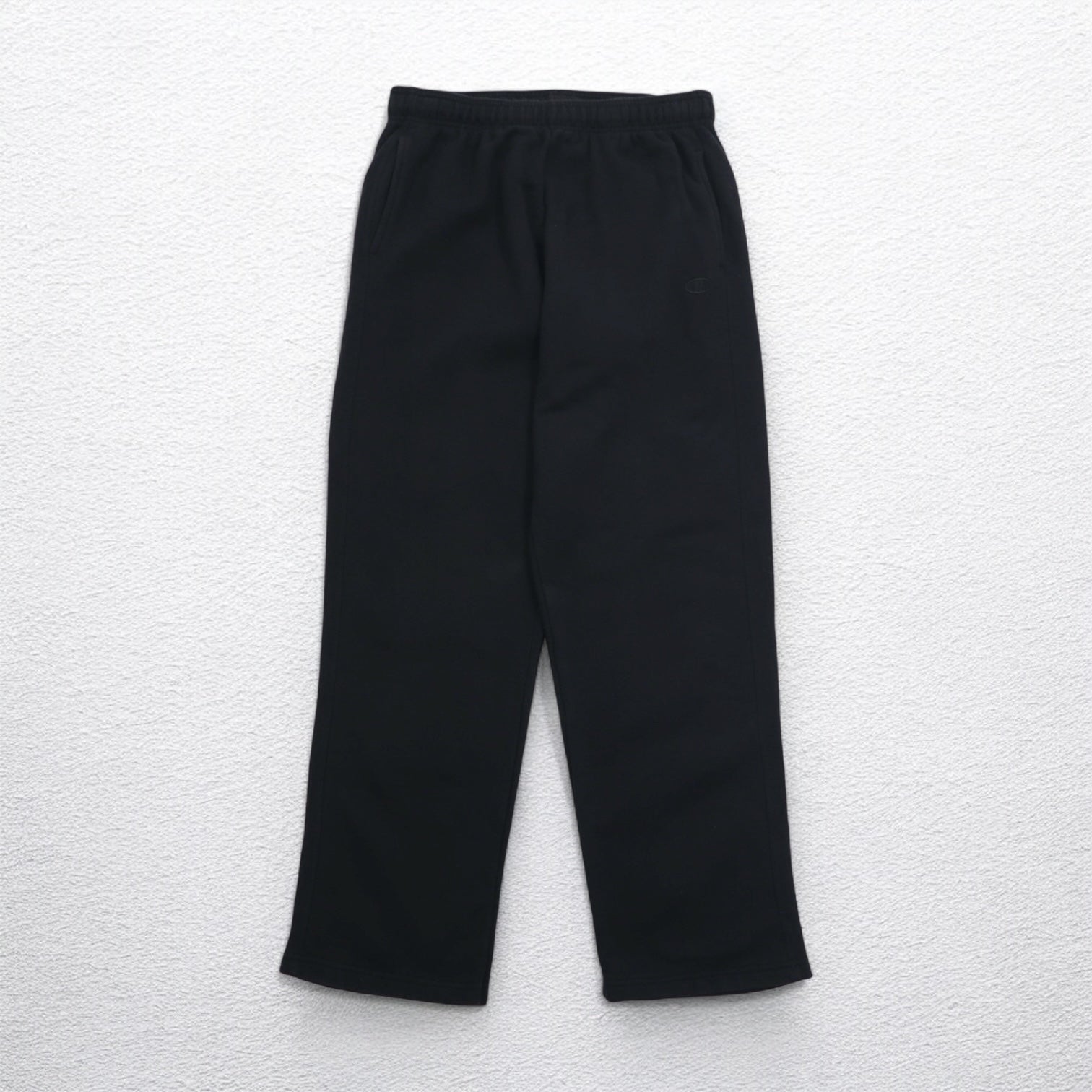 Champion Wide Sweatpants XL Black Cotton Polyester Made in Honduras