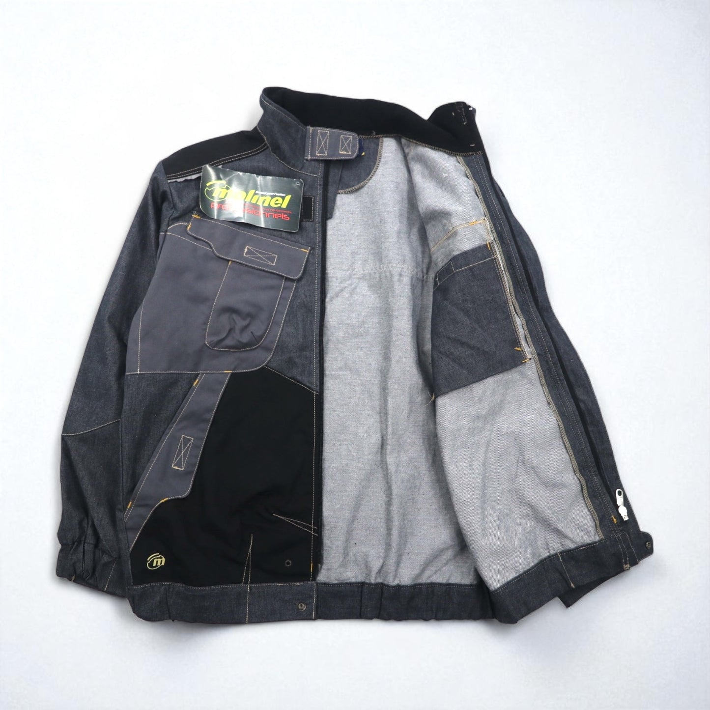 Molinel Expert Eurowork France Utility Jacket M Grey Cordura Denim Unused