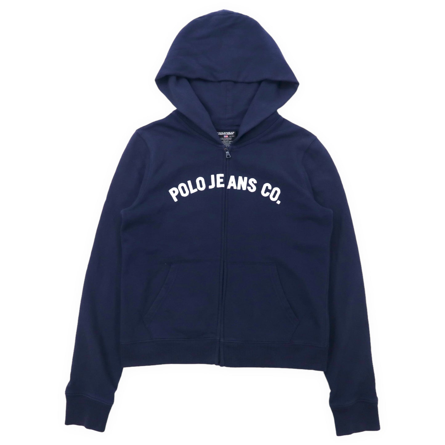 POLO Jeans Co. Ralph Lauren 90's Full Zip Up Hoodie S Navy