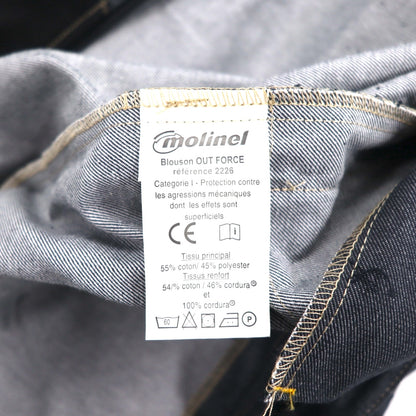 Molinel Expert Eurowork France Utility Jacket M Grey Cordura Denim Unused