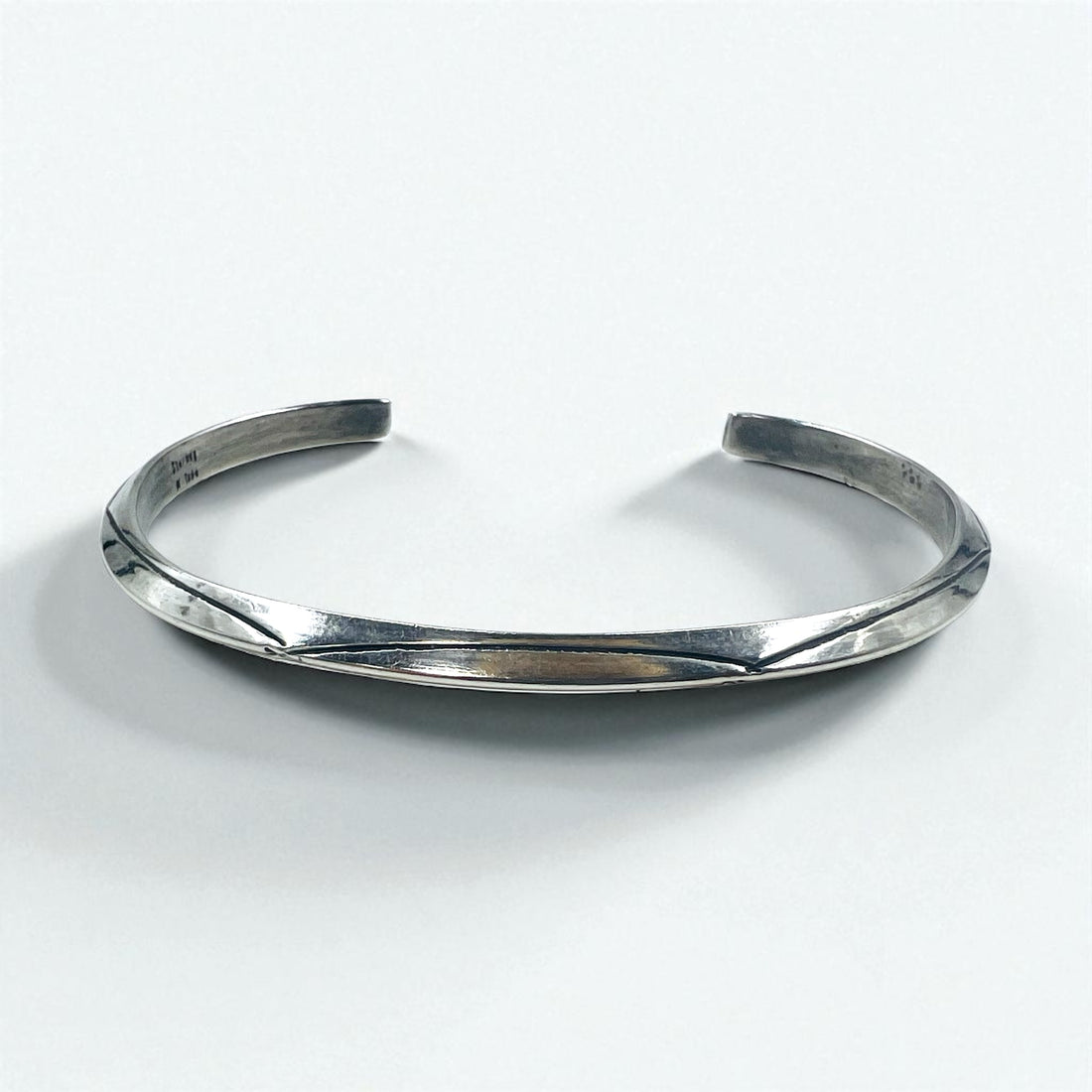 Navajo Elaine Tahe Sterling Cuff Bracelet, Indian Jewelry, Silver Bangle