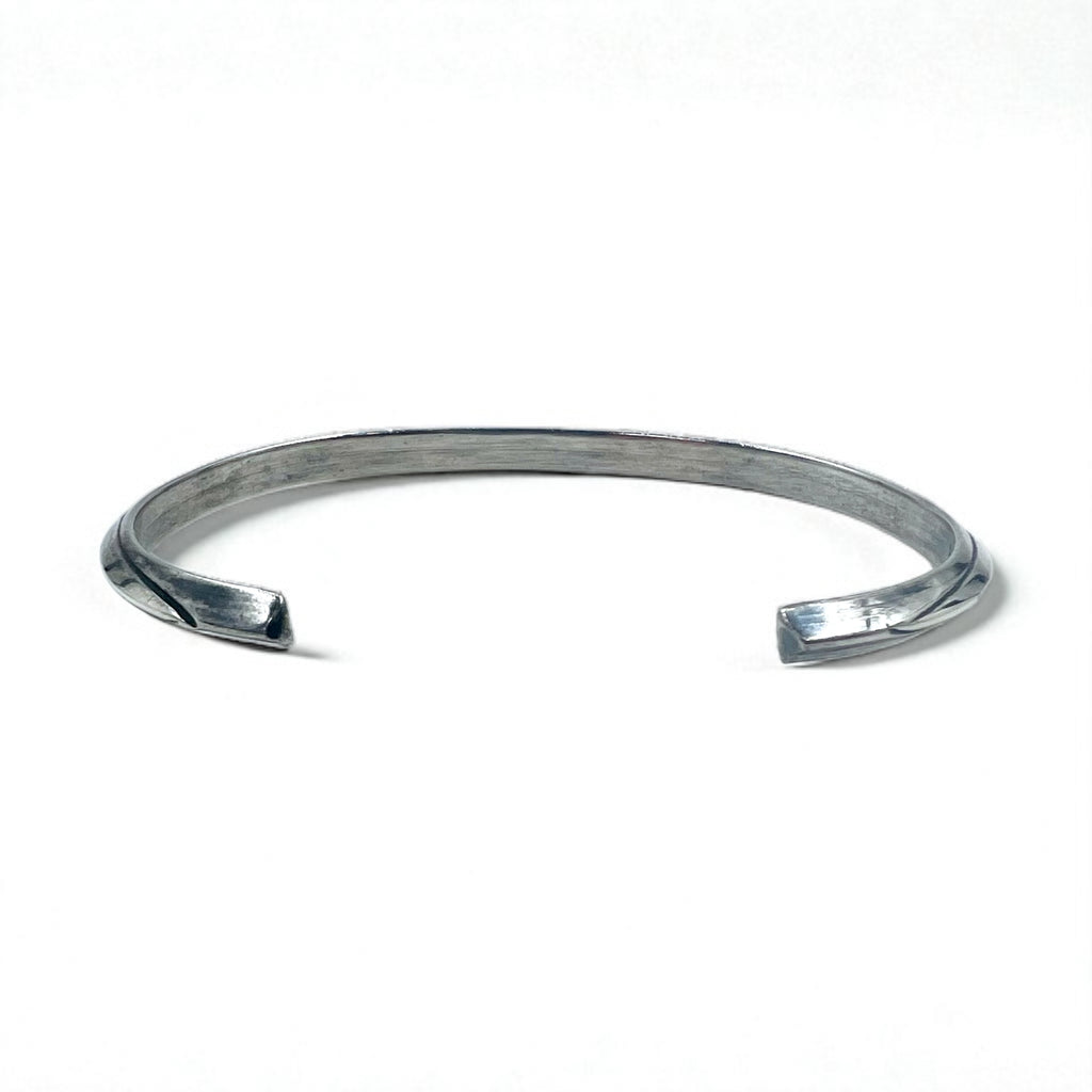 Navajo Elaine Tahe Sterling Cuff Bracelet, Indian Jewelry, Silver Bangle