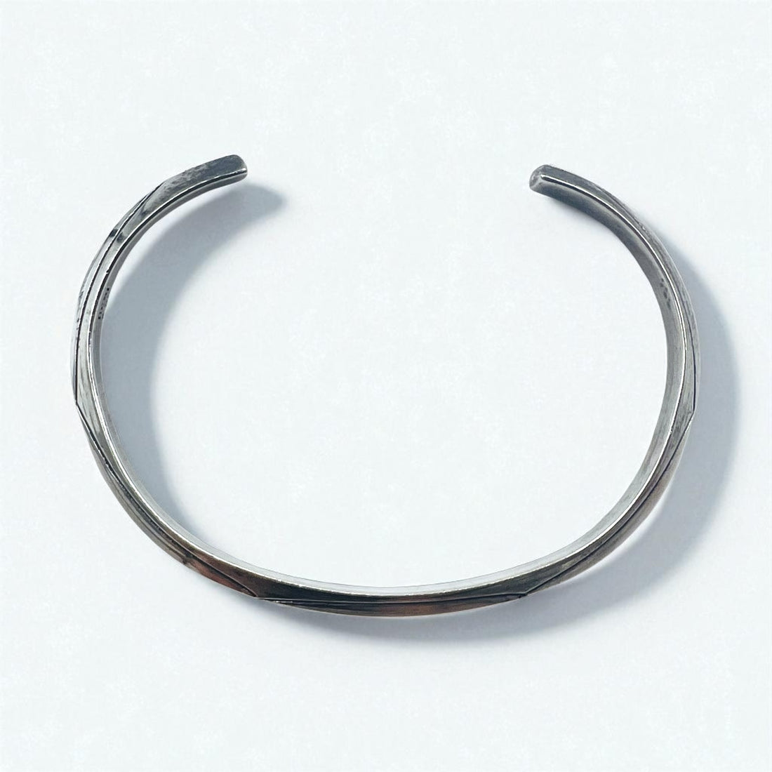 Navajo Elaine Tahe Sterling Cuff Bracelet, Indian Jewelry, Silver Bangle