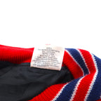 Made in USA 80s HOWE ATHLETIC APPAREL Melton Varsity Jacket L Red Wool College Patch