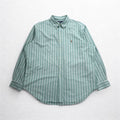Ralph Lauren 90s Oxford Button-Down Shirt, XL, Green, Striped, Small Pony Embroidery
