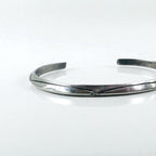 Navajo Elaine Tahe Sterling Cuff Bracelet, Indian Jewelry, Silver Bangle