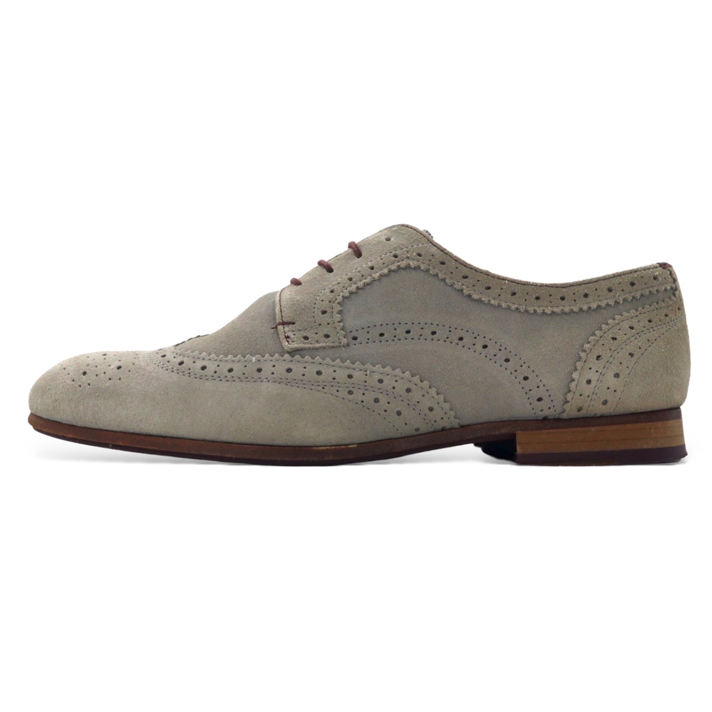 TED BAKER Wingtip Dress Shoes US9.5 Beige Suede Leather – 日本然リトテ