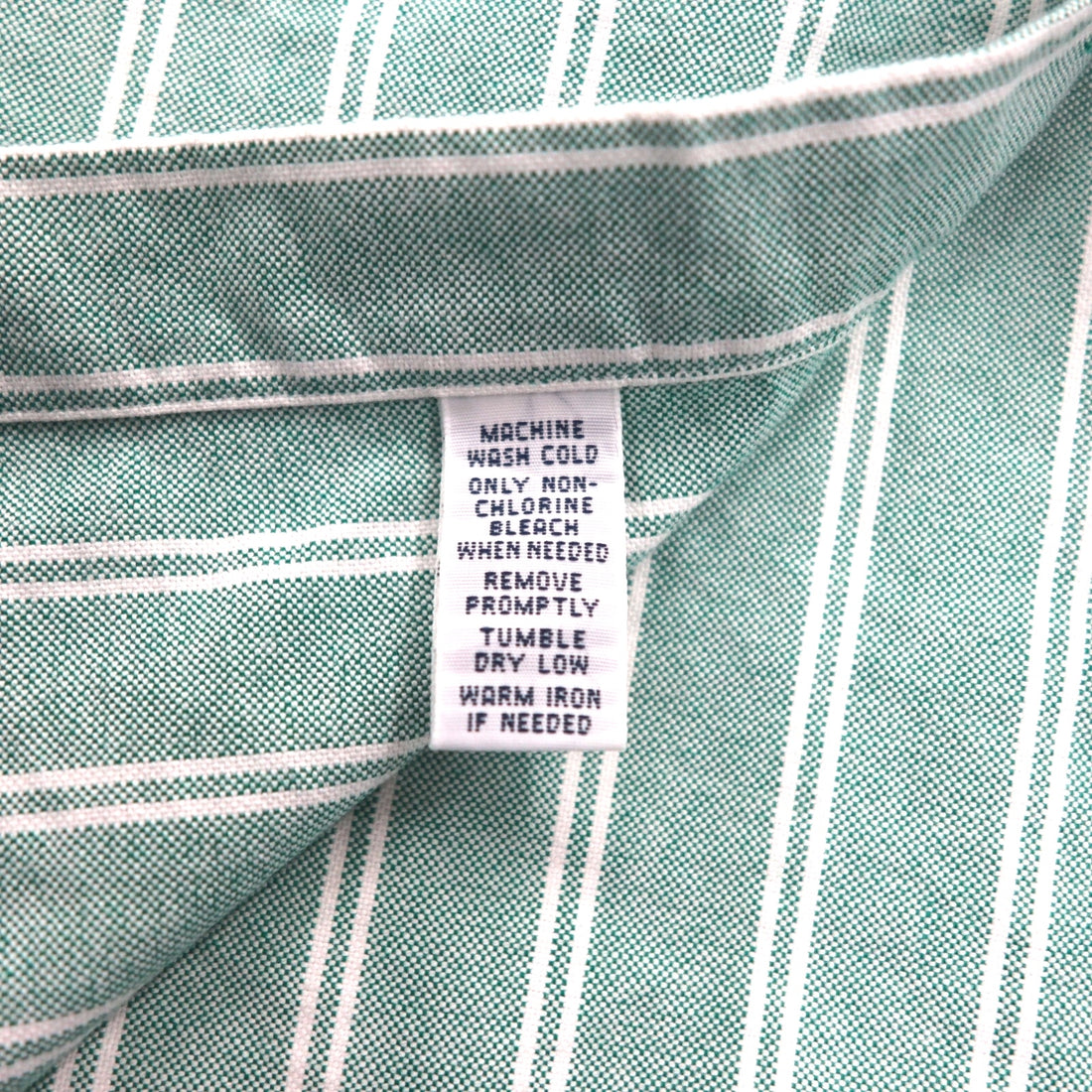 Ralph Lauren 90s Oxford Button-Down Shirt, XL, Green, Striped, Small Pony Embroidery