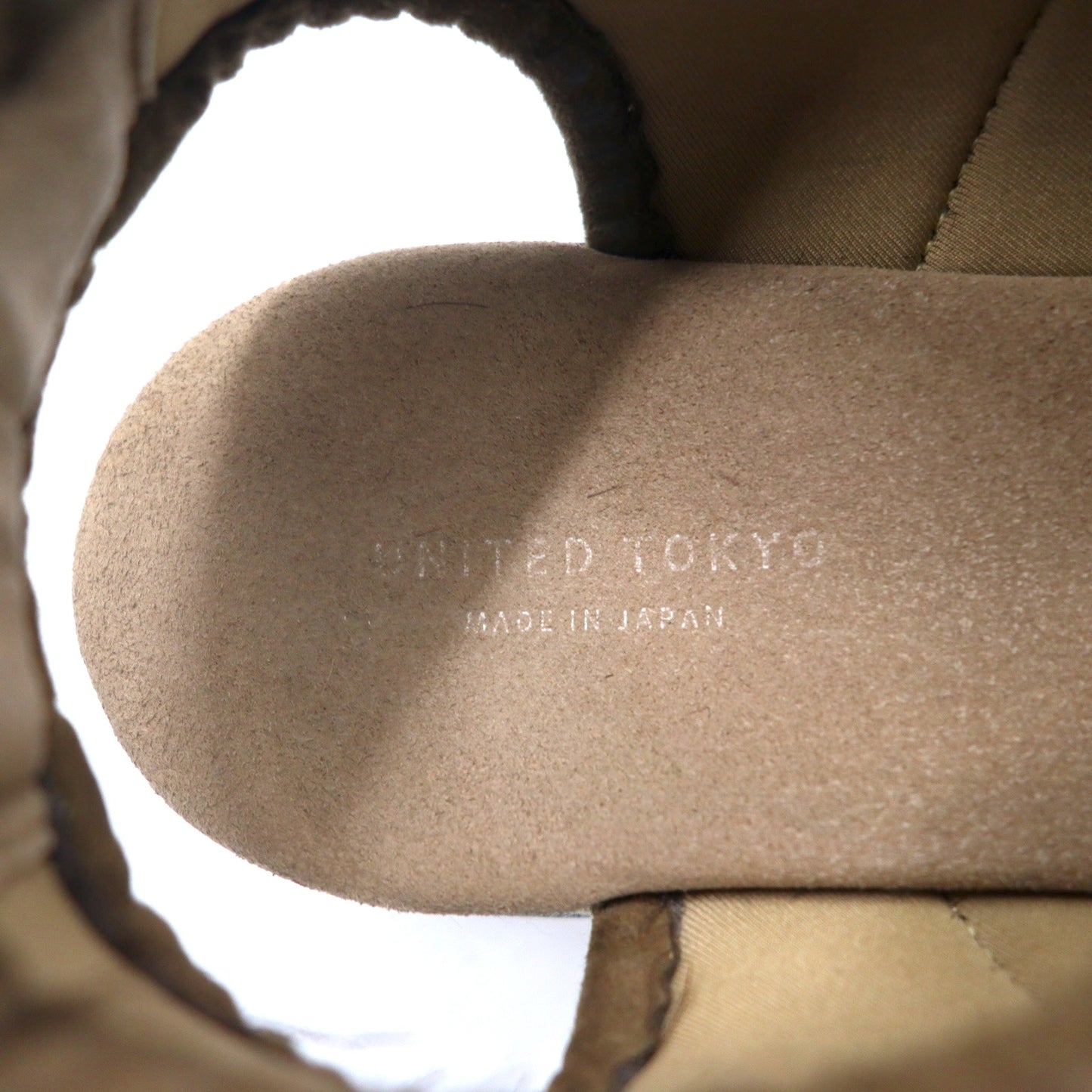UNITED TOKYO エアマルチソールサンダル 26.5-27cm ベージュ スエードレザー 日本製