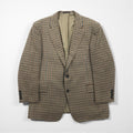 BURBERRY Gun Club Check Tweed Jacket, 2B Tailored Medium, Brown Wool