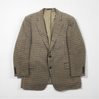 BURBERRY Gun Club Check Tweed Jacket, 2B Tailored Medium, Brown Wool