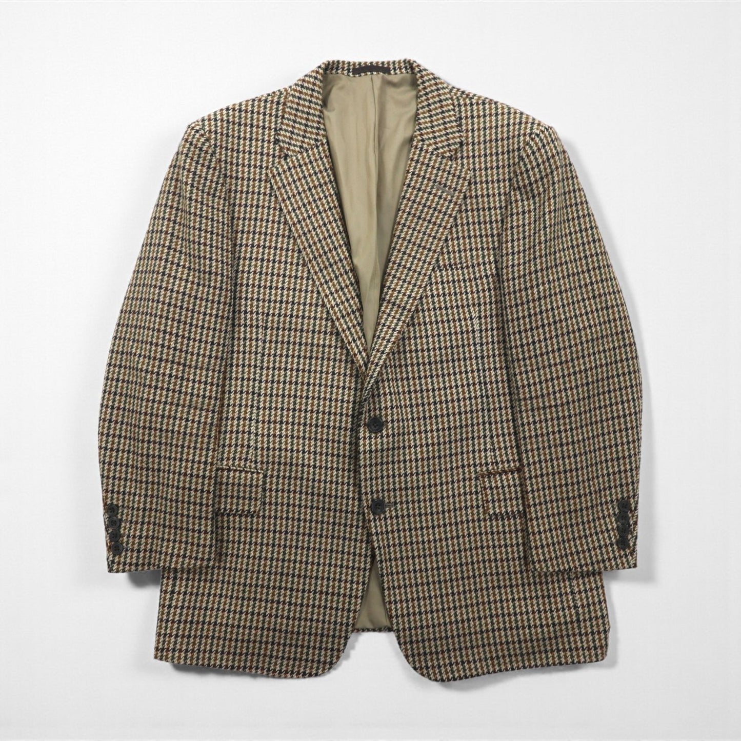 BURBERRY ガンクラブチェック ツイードジャケット 2B テーラードジャケット M ブラウン ウール