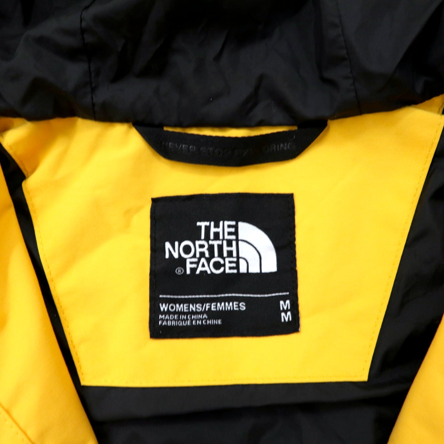 THE NORTH FACE マウンテンパーカー M イエロー ナイロン DRYVENT 防水 ダブルジップ