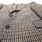 BURBERRY Gun Club Check Tweed Jacket, 2B Tailored Medium, Brown Wool