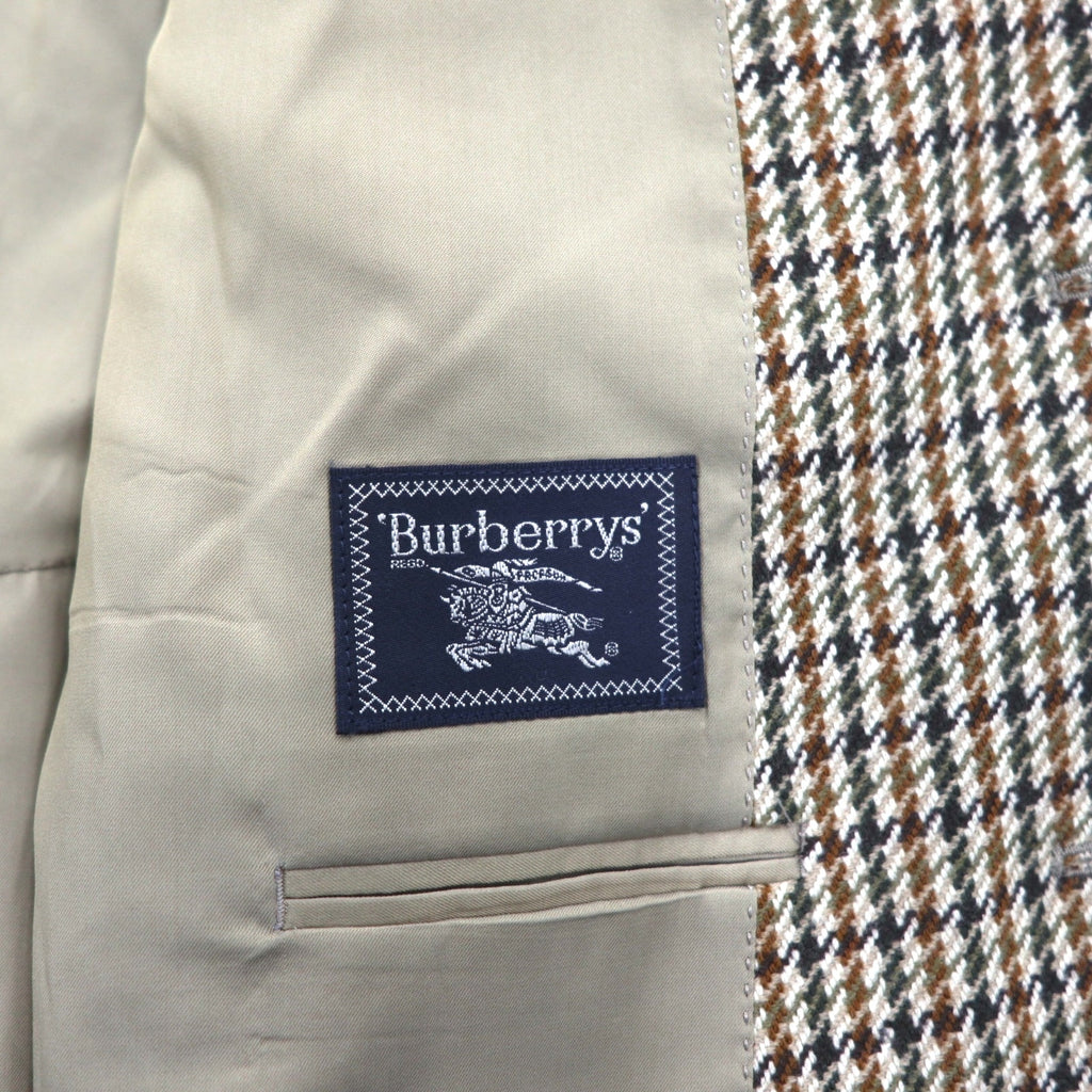 BURBERRY Gun Club Check Tweed Jacket, 2B Tailored Medium, Brown Wool
