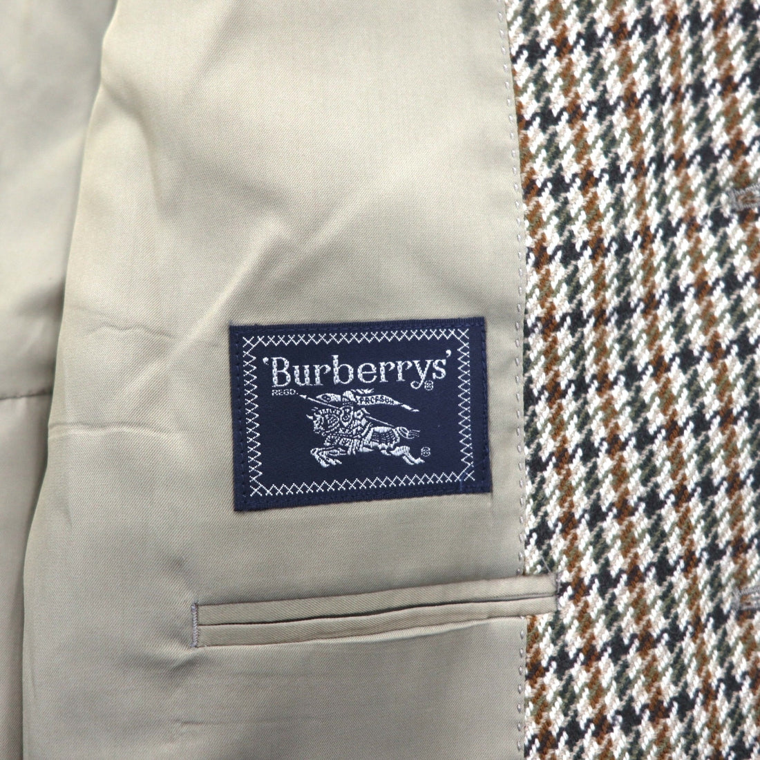 BURBERRY Gun Club Check Tweed Jacket, 2B Tailored Medium, Brown Wool