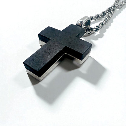 EMPORIO ARMANI 2WAY クロス 十字架 ネックレス シルバー Silver 925 レザー